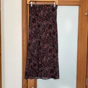 IRO Dark Floral Midi Skirt